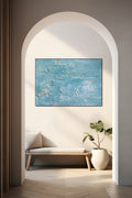 Abstract blauwe zee - AkoestischeMuur
