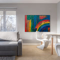 Abstract kleurrijke regenboog - AkoestischeMuur