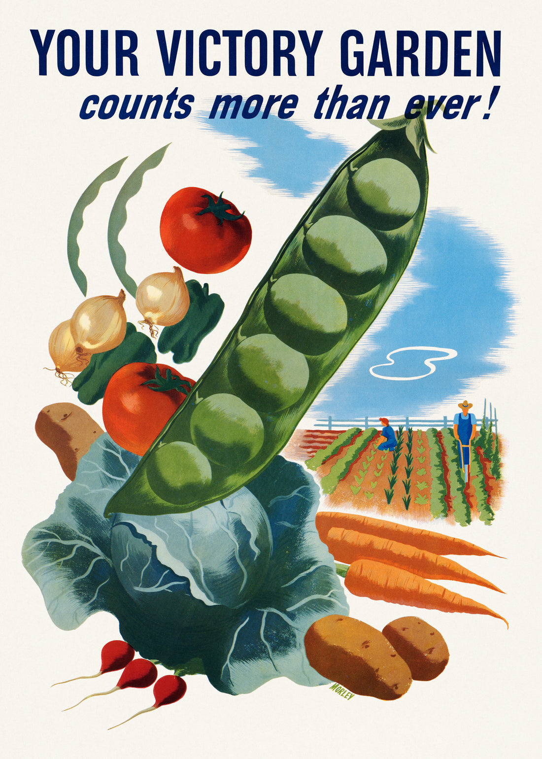 akoestisch schilderij - Victory garden 