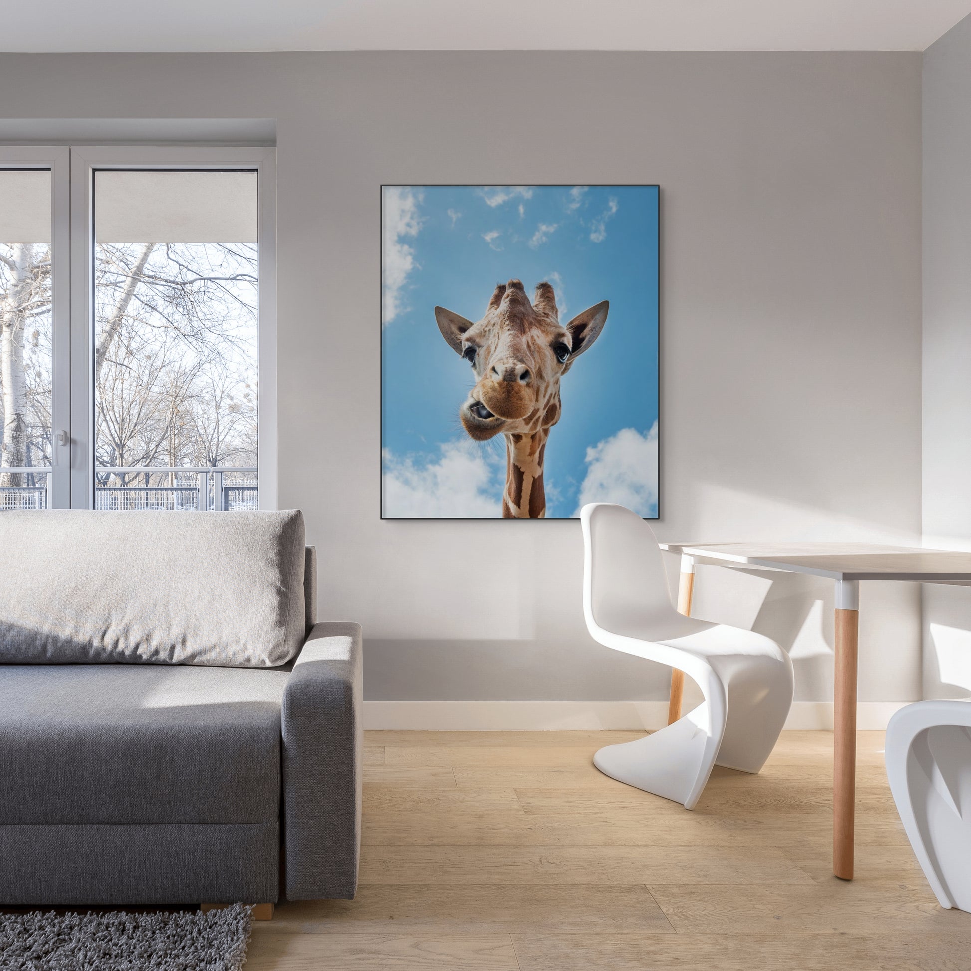 Giraffe close-up - AkoestischeMuur