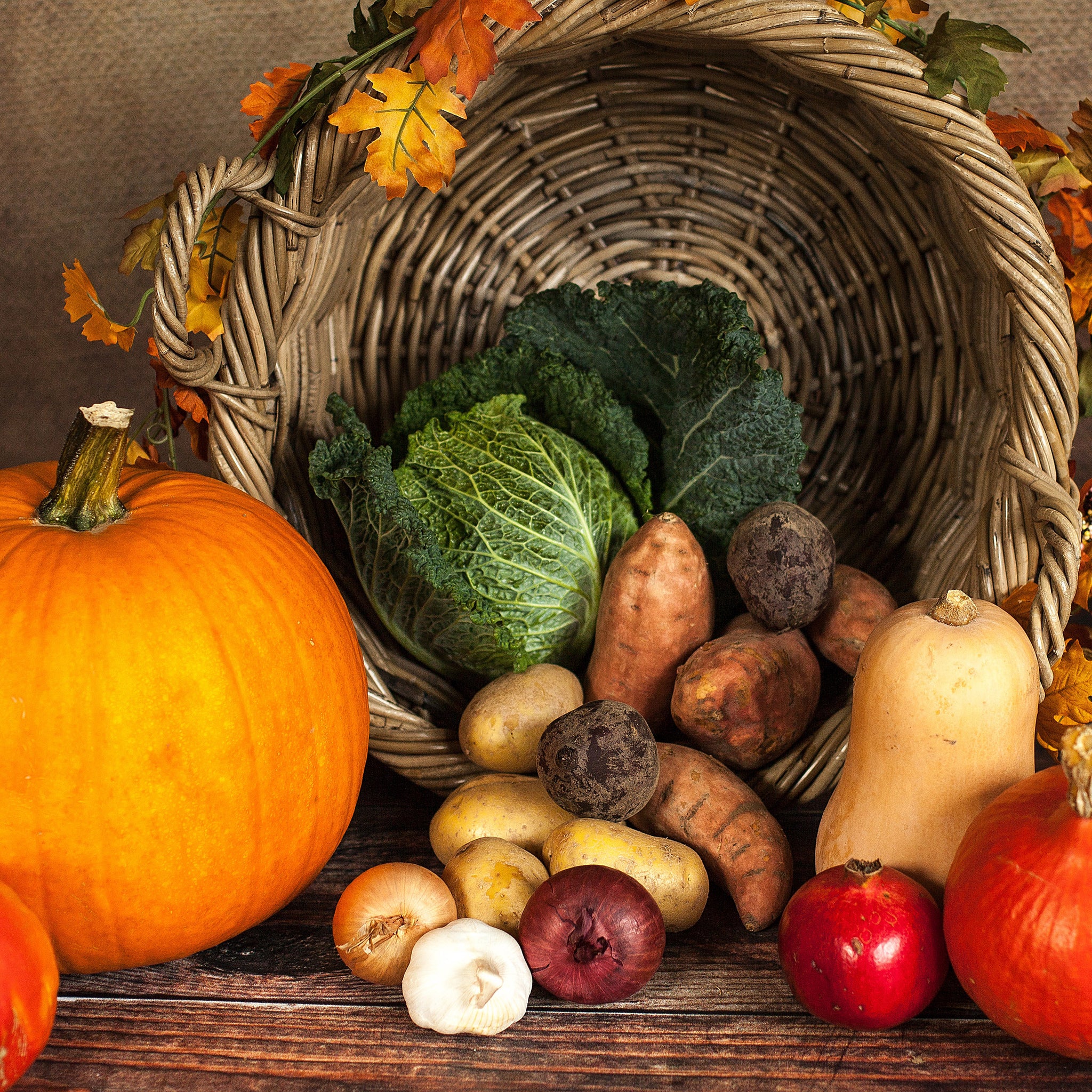 Variatie van herfst groenten - AkoestischeMuur