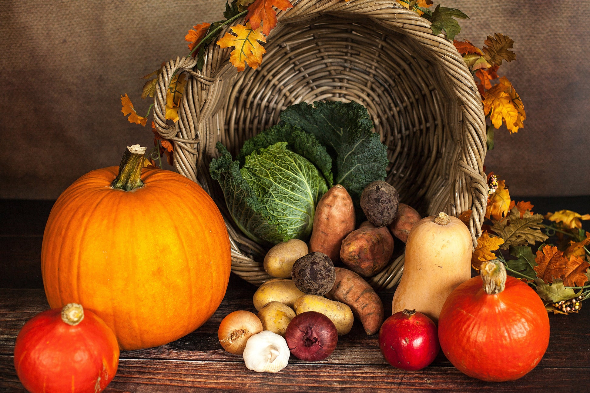 Variatie van herfst groenten - AkoestischeMuur